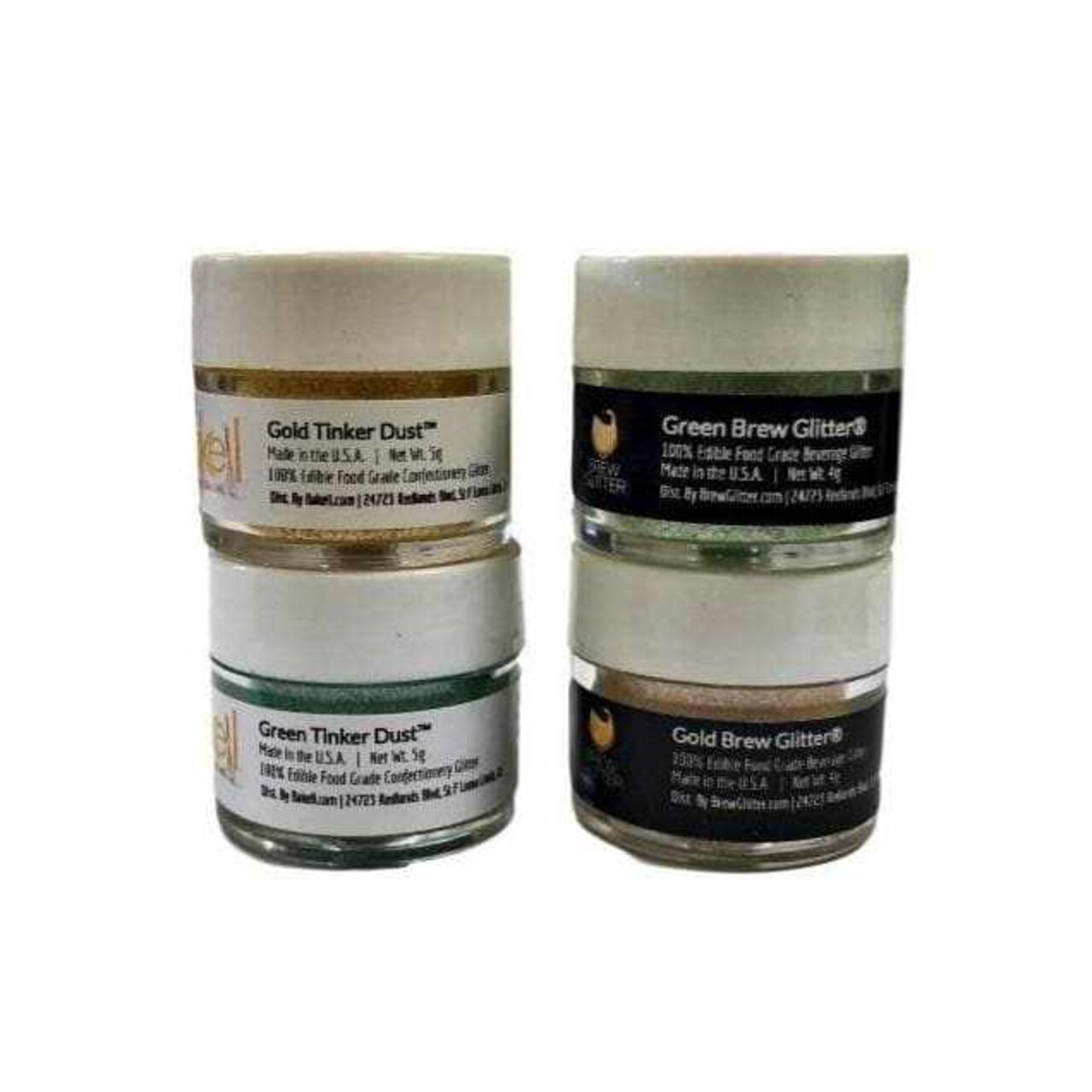 St Patrick's Day Gold & Green Tinker Dust® Glitter & Brew Glitter Gift Box (Set of 4 )